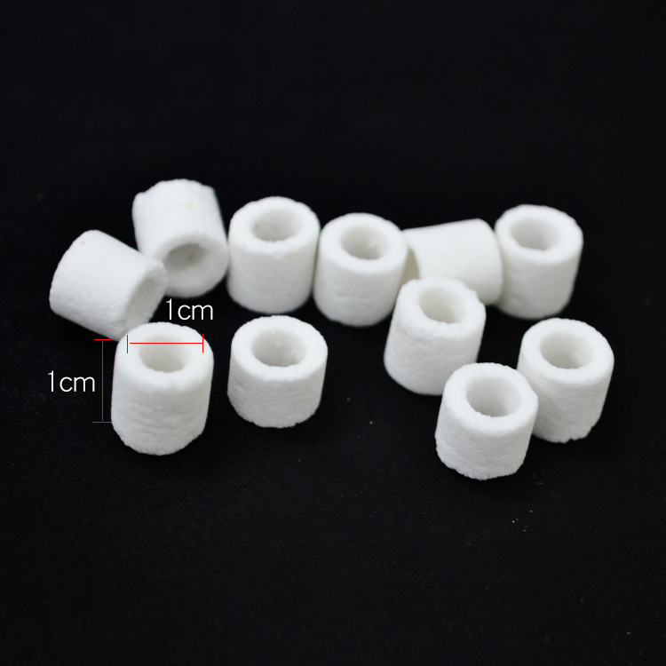 filter material 鱼缸陶瓷环玻璃环滤材净化培菌水质生化环1cm
