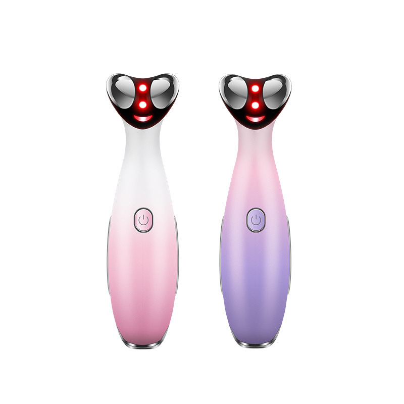 Inductive Therapeutical Instrument RF Radio Frequency Eye Beautification Instrument Vibration Massage Eye Beauty Massage Pen Heating Color Light Plain Eye Beauty Instrument Factory