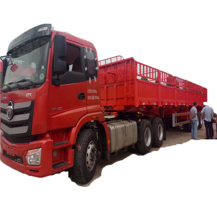 5米自卸后翻半挂车一体式自卸后翻半挂车报价图片订做11米轻型侧翻半