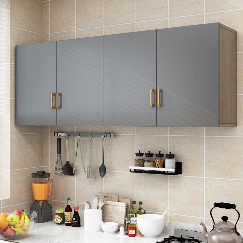 批发厨房吊柜墙壁柜阳台储物柜挂墙式置物柜实木质浴室防水橱柜免