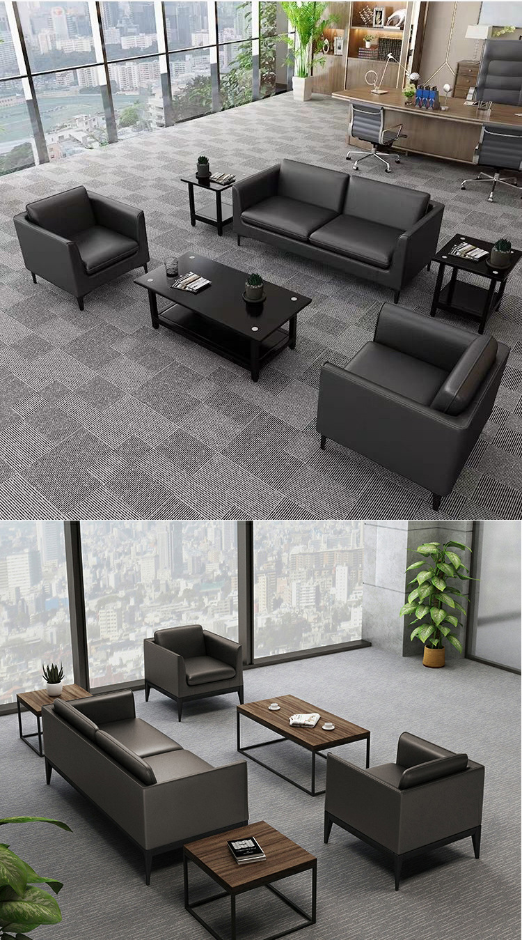 厂家直直供轻奢办公室会客沙发组合现代洽谈室办公沙发批发