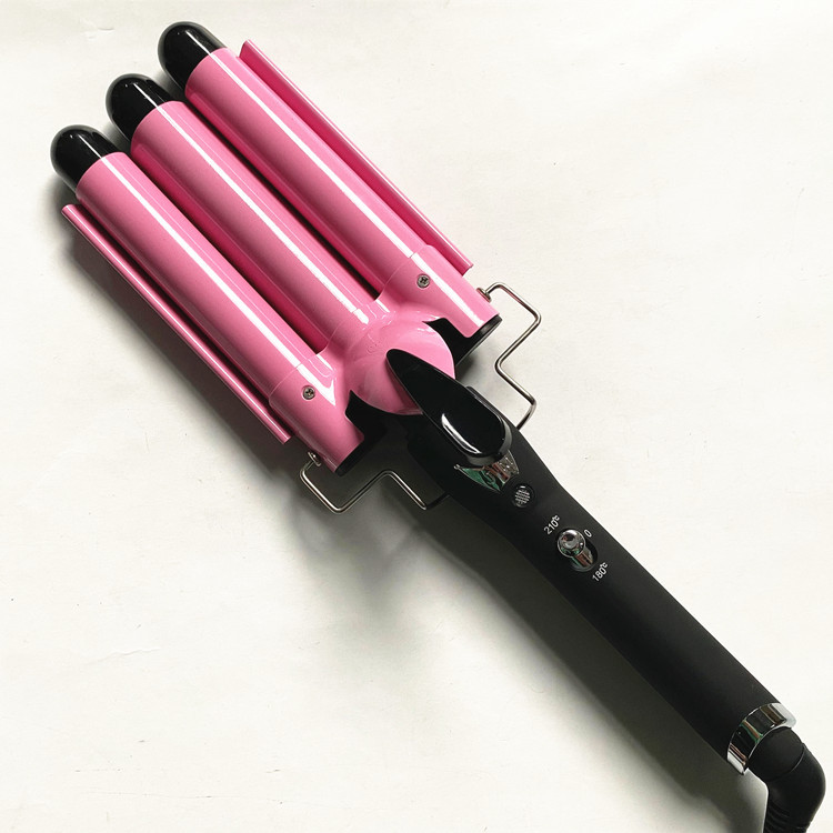 骏马f-11陶瓷电卷棒梨花头卷发棒三棒卷发器干湿两用蛋卷烫发器