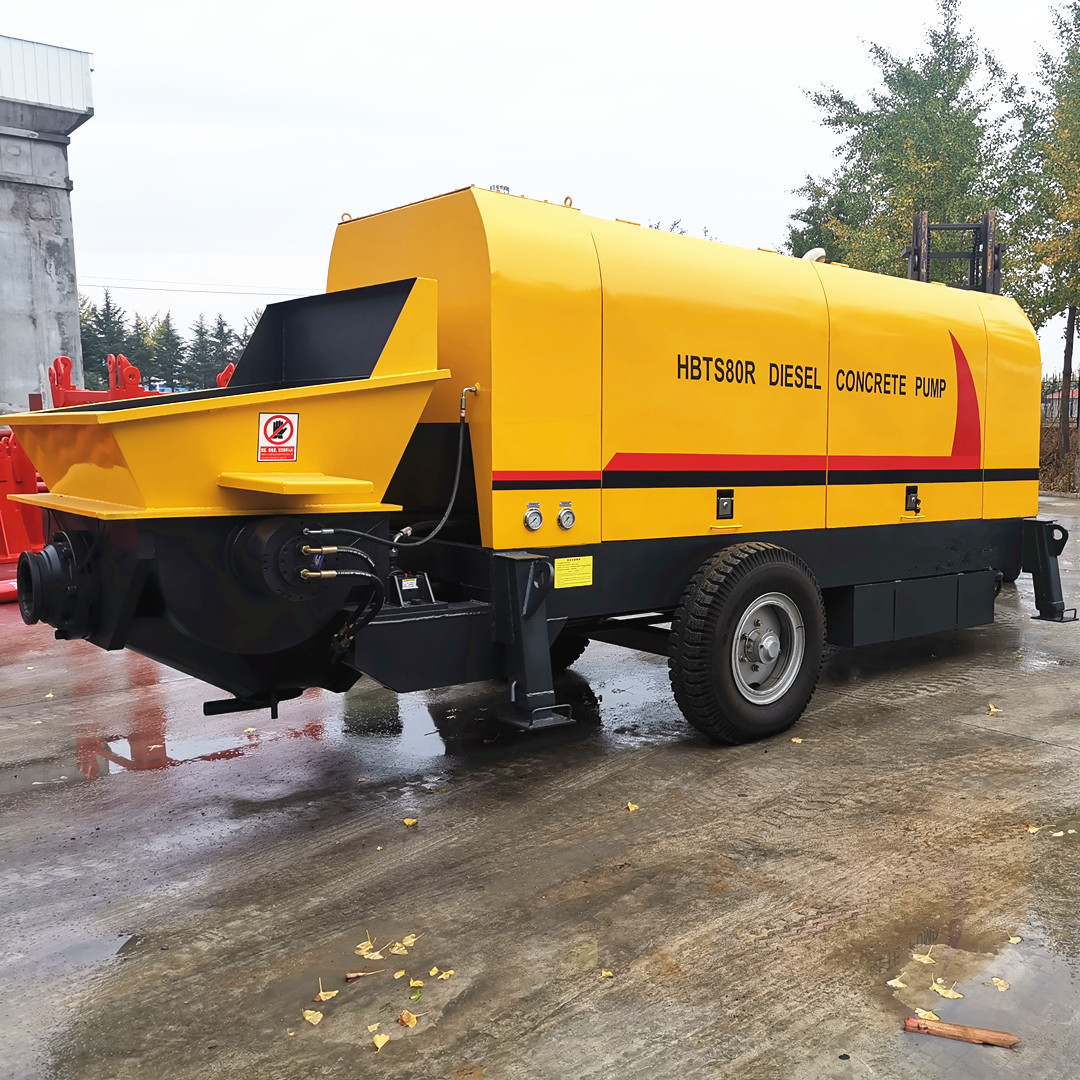 110kw电动地泵 大骨料混凝土输送泵 hbts80-16-110型新赛拖泵地泵