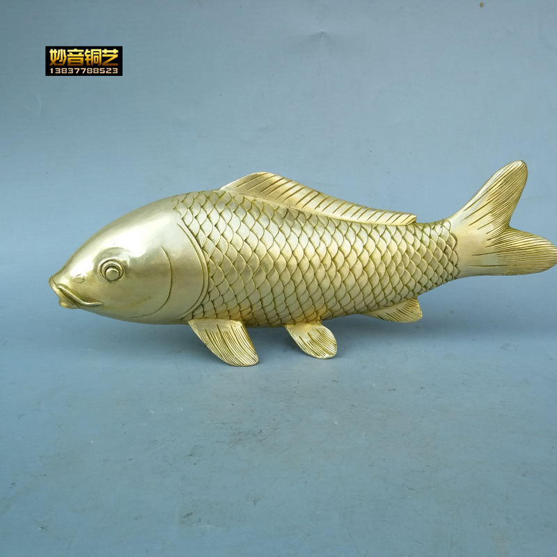 铜鱼摆件铜鲤鱼铜鱼铜鲤鱼富贵有余金玉满堂新年礼物