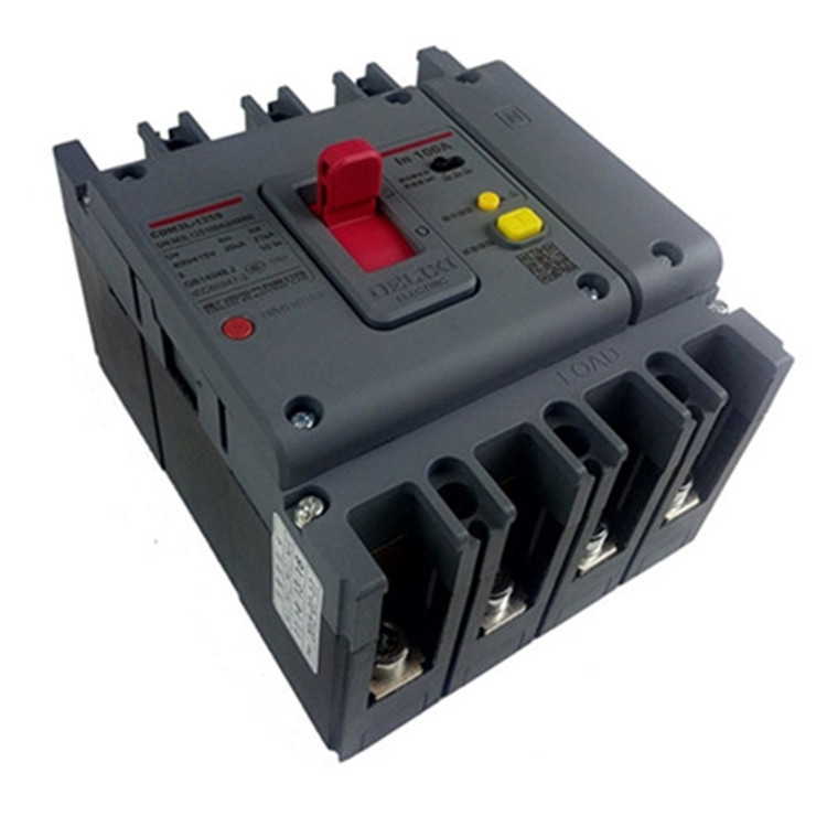 德力西塑壳漏电断路器cdm3l-160c/4300三相四线新款漏电空气开关