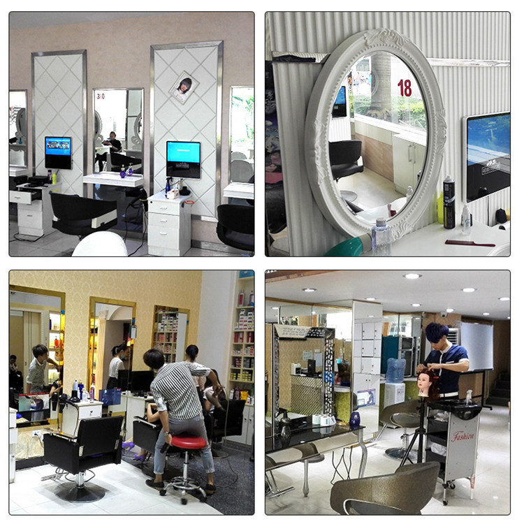 5寸55寸美发店魔镜镜面触摸机上海安徽河南电脑安卓版15寸17寸