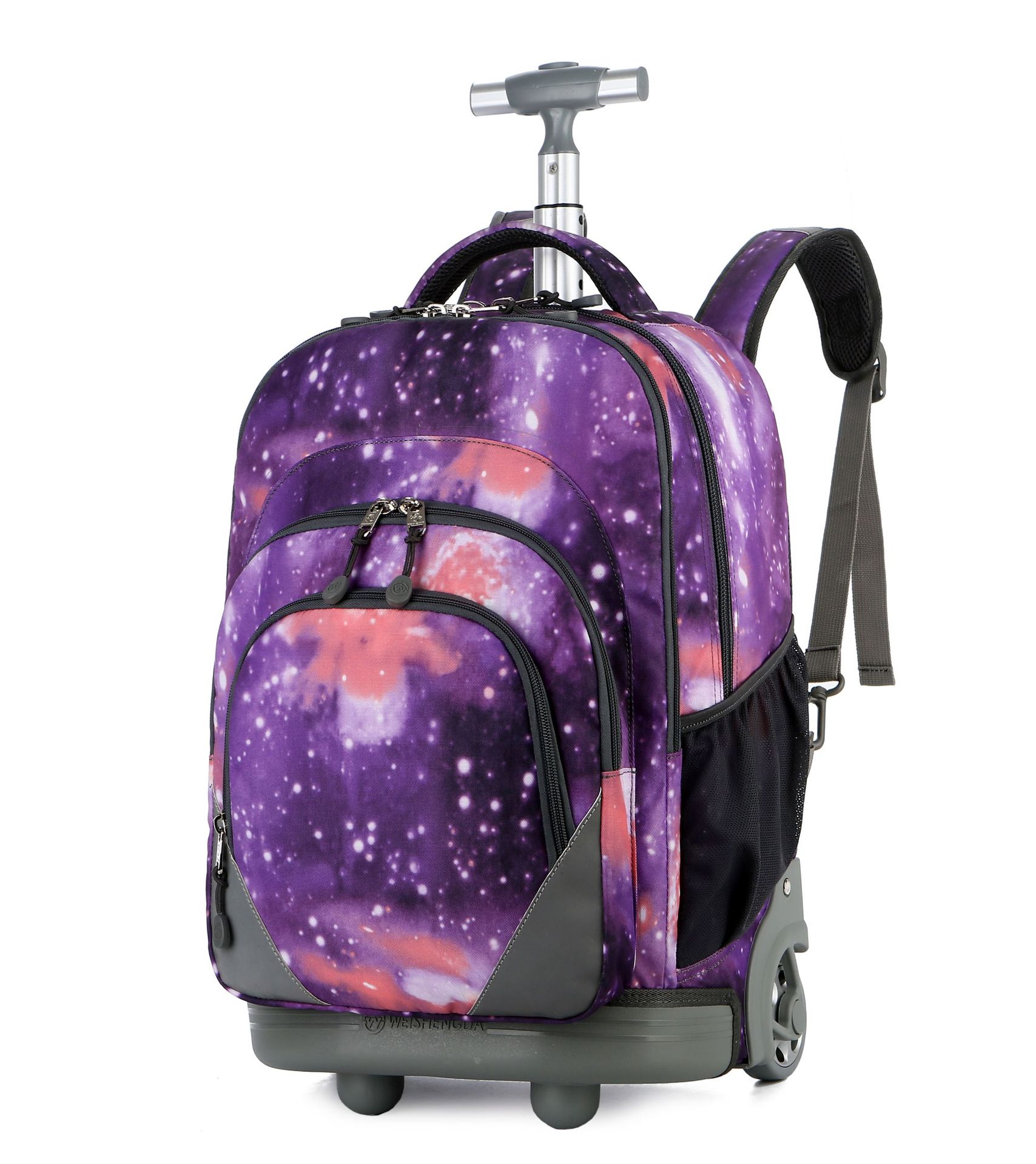 New Back Pull Dual-Purpose Trolley Schoolbag Primary and Secondary School Backpack Spine Protection Burden Reduction Large Capacity Multi-Interlayer Multi-Pattern