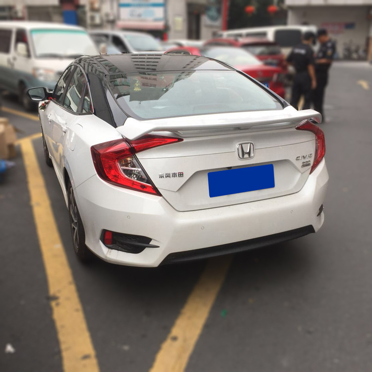 适用于十代思域尾翼改装 本田16-20款思域飞机尾翼跑车翼外观配件