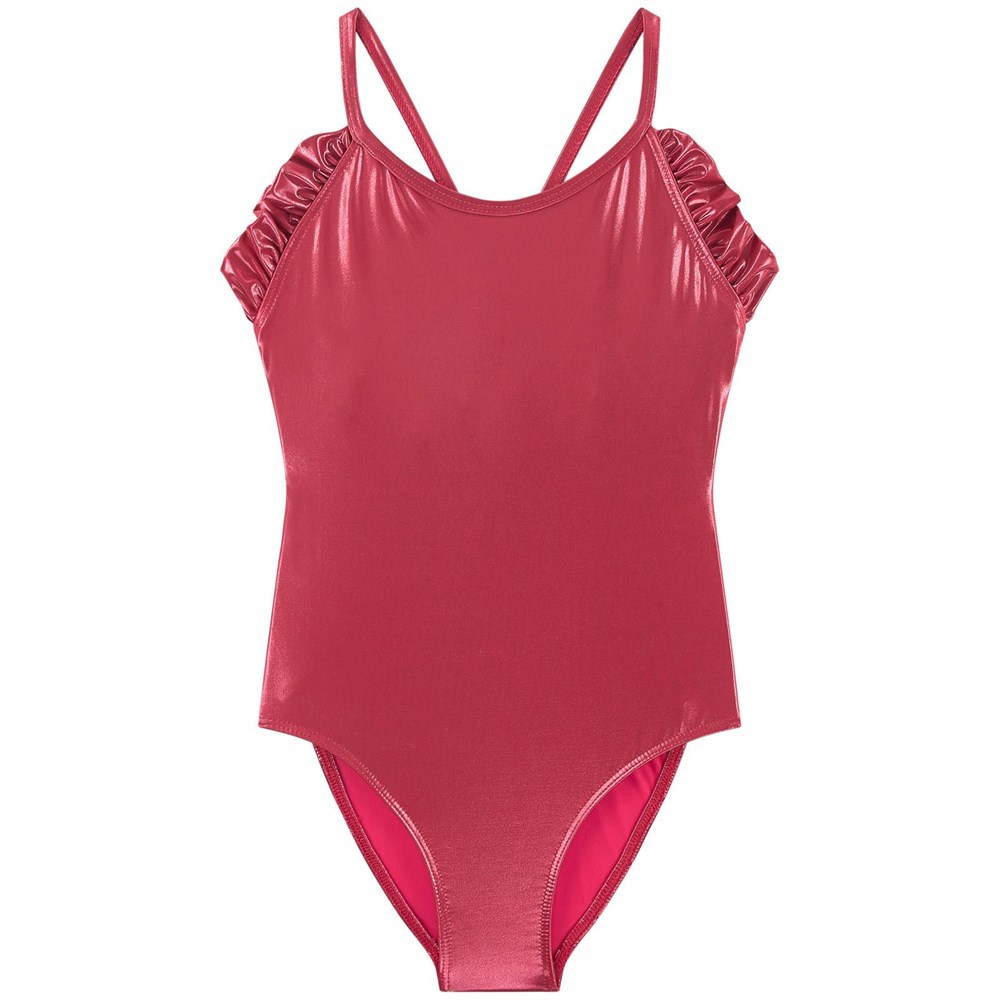 儿童亲子装90%锦纶氨纶紫色金丝绒螺纹游泳衣bikini定做工厂