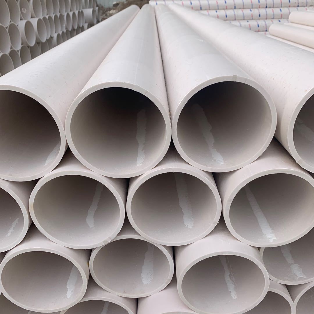 大量供应pvc泄水管 排水管材 160厚壁管材 110落水用塑料管 厂家
