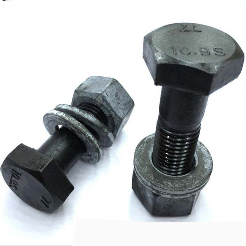 9级钢结构用高强度大六角头螺栓 m20钢结构gb122812.9级螺丝
