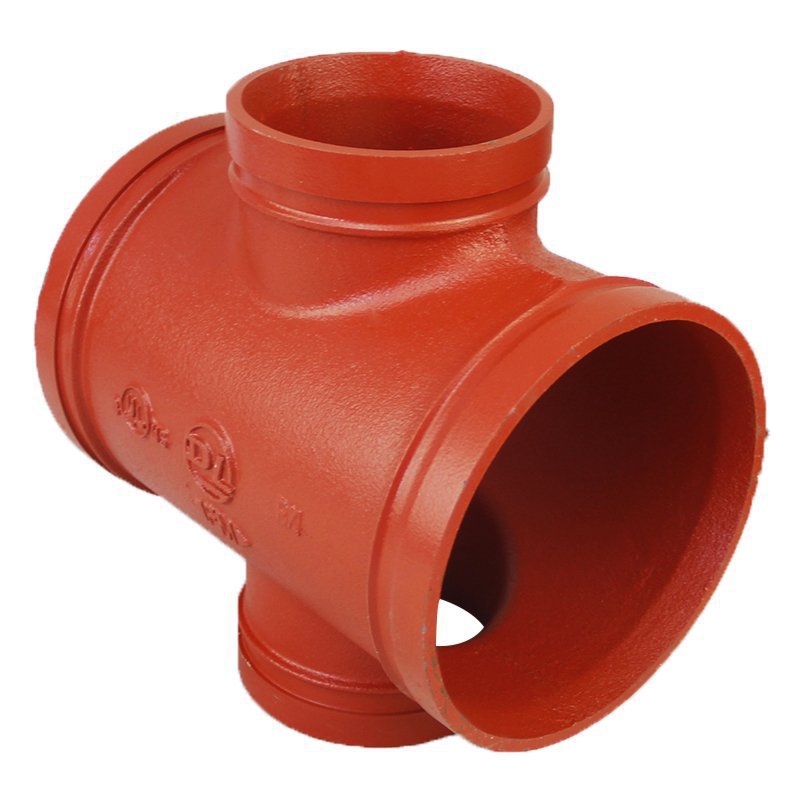 鼎梁(dl)沟槽式异径四通变径四通沟槽四通