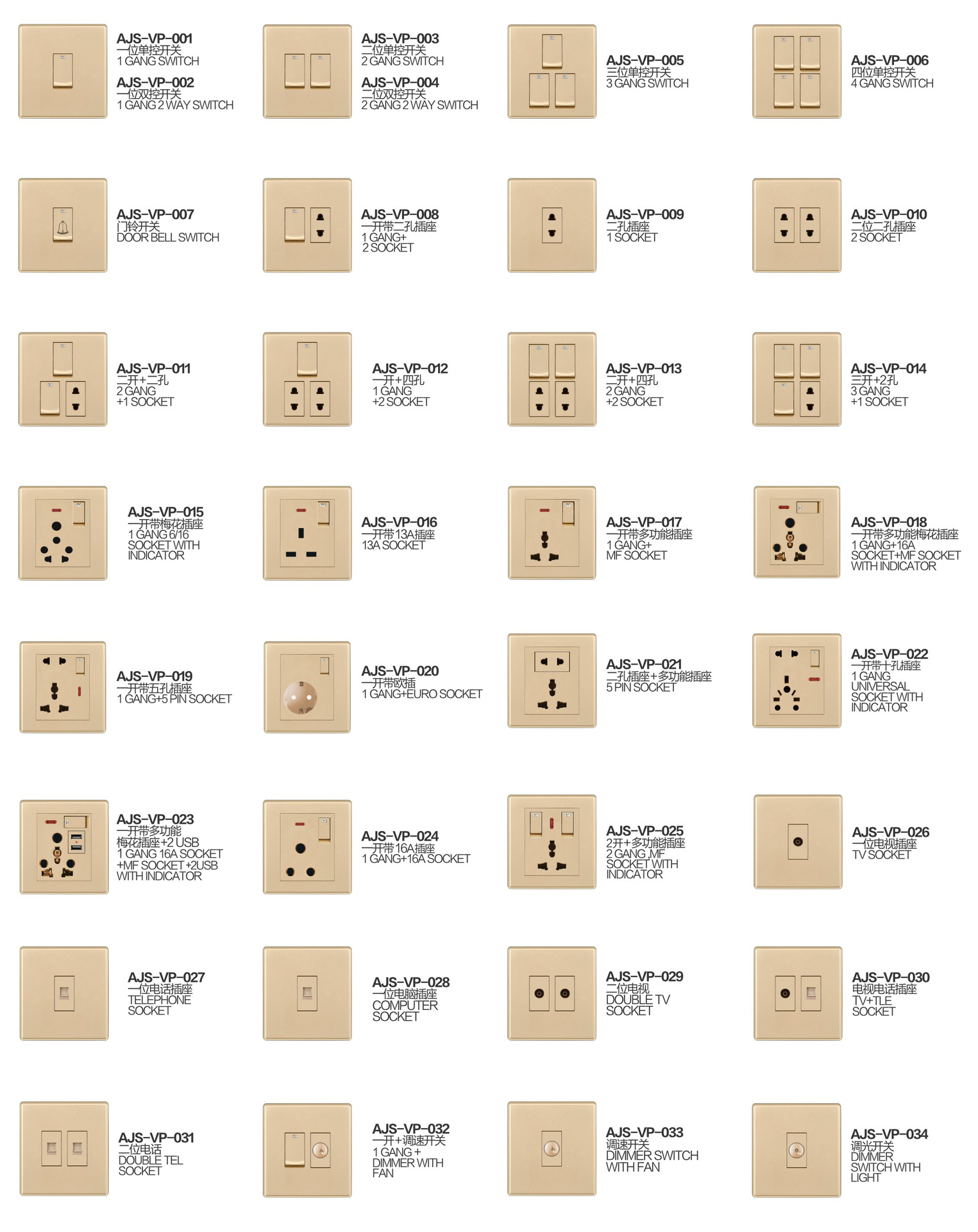 温州外贸厂家出售一位双控开关孟加拉插座尼泊尔中东开关直销批发