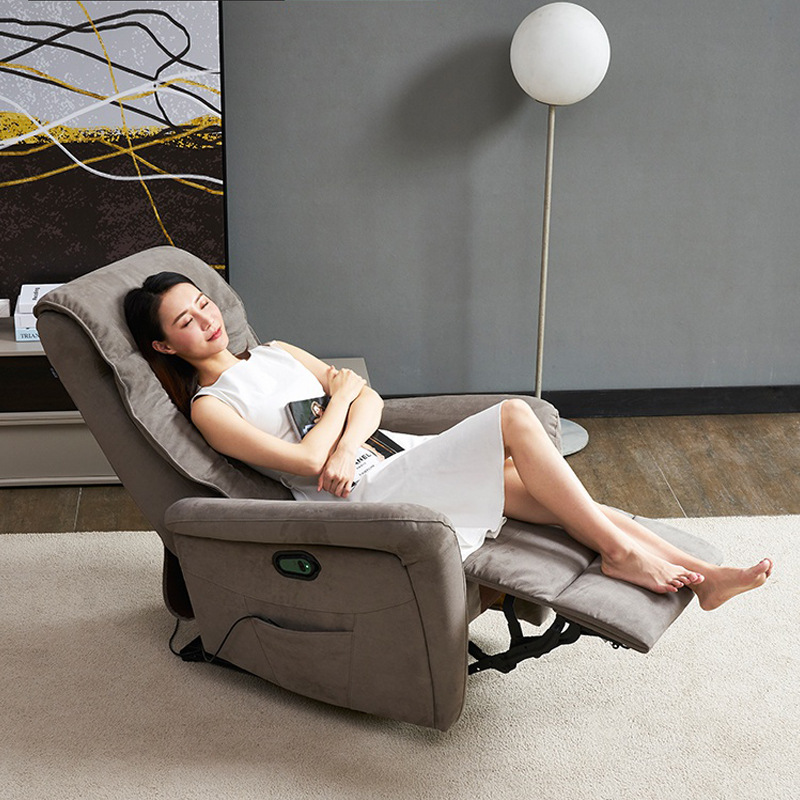 北欧现代简约休闲椅多功能单人按摩椅布艺沙发客厅卧室办公室家具