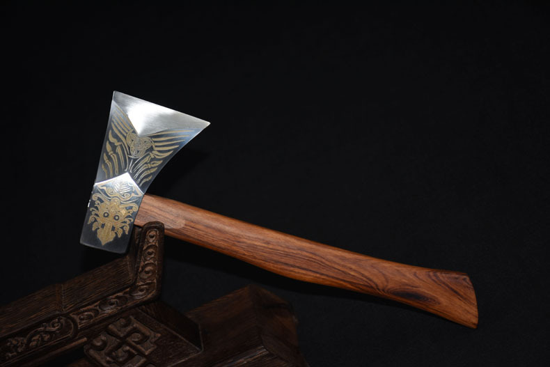 家用大砍骨刀龙泉手工锻打斩骨专用刀斧鬼手作锋利木工单手斧头