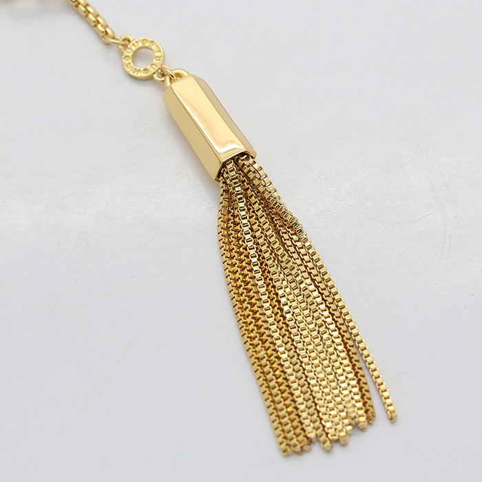 特价批发薄片金银色弯管三层项链时尚百搭镶钻流苏锁骨链女潮配饰