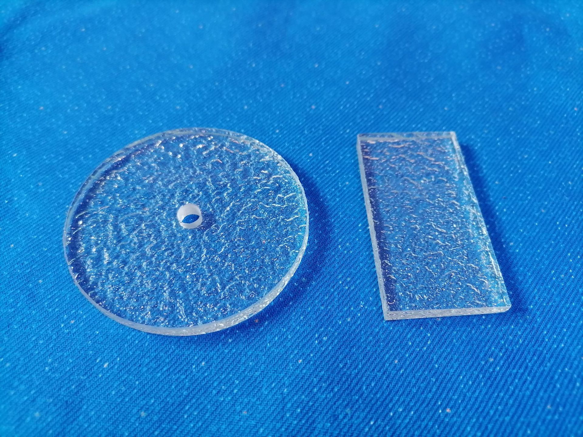 压花玻璃 银霞玻璃 钻石纹艺术玻璃 星空投影灯玻璃原片 加工定制