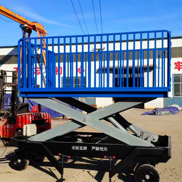 移动式卸猪台装猪通道升降台畜牧业牲口装卸平台电动液压赶猪台