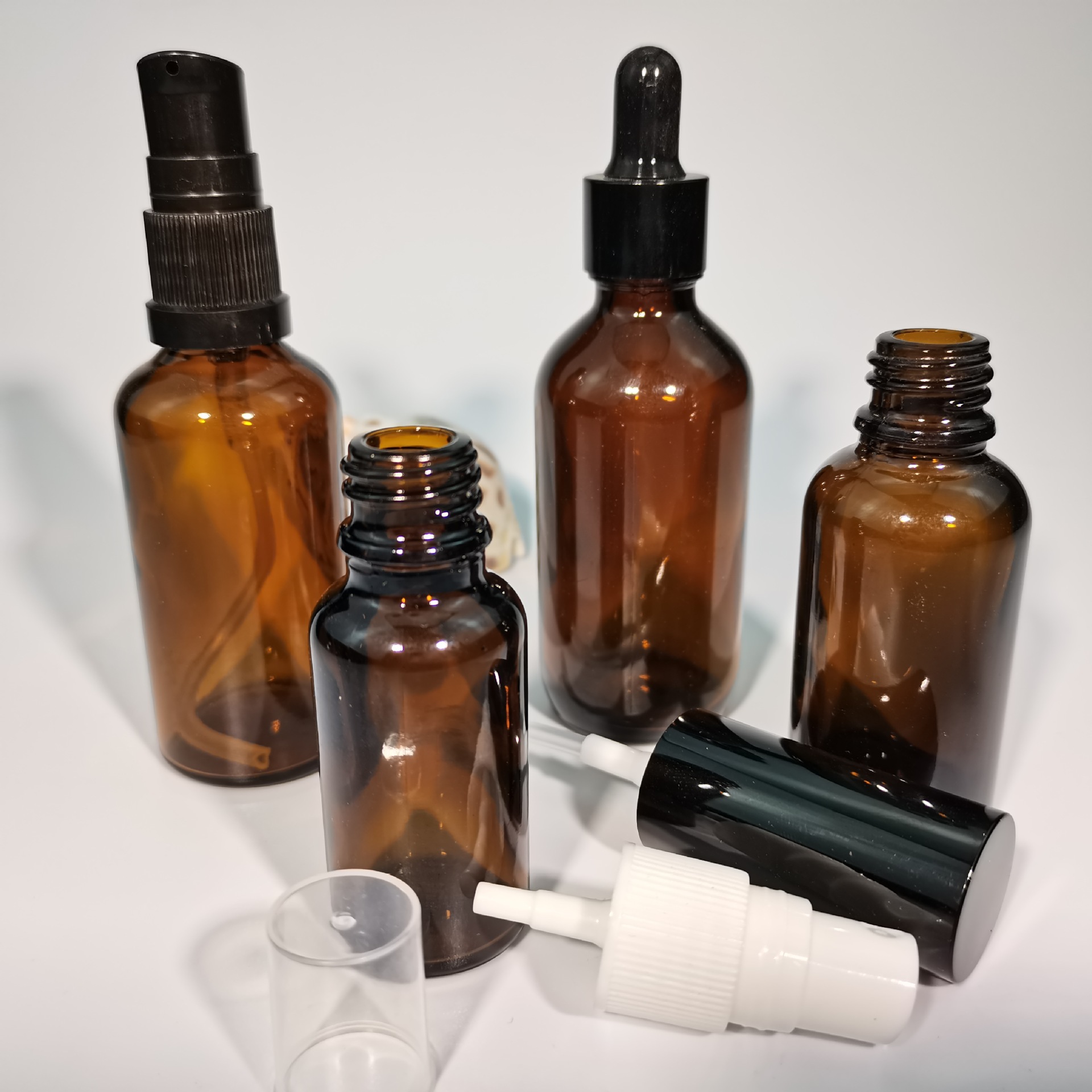 大头盖瓶玻璃瓶子化妆品瓶厂家直销分装瓶磨砂玻璃瓶子香水膏霜罐