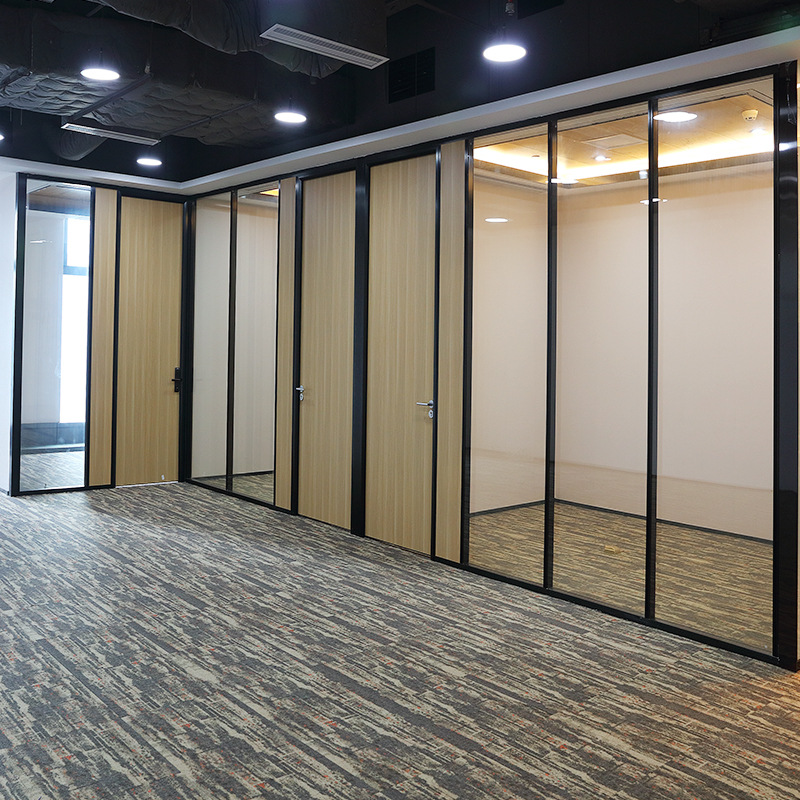 厂家批发办公室玻璃高隔断定制单玻钢化玻璃屏风铝合金成品隔断墙