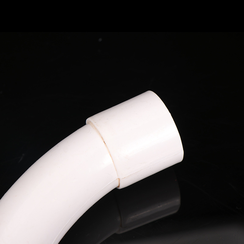 pvc机制月弯 源头厂家 电工穿线管件 国标阻燃大弧度弯头多种规格