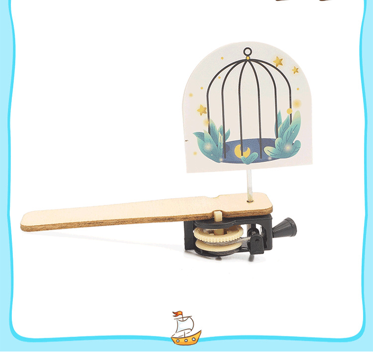 科技小制作diy笼中鸟幼儿手工自制科学实验发明setm教育益智玩具