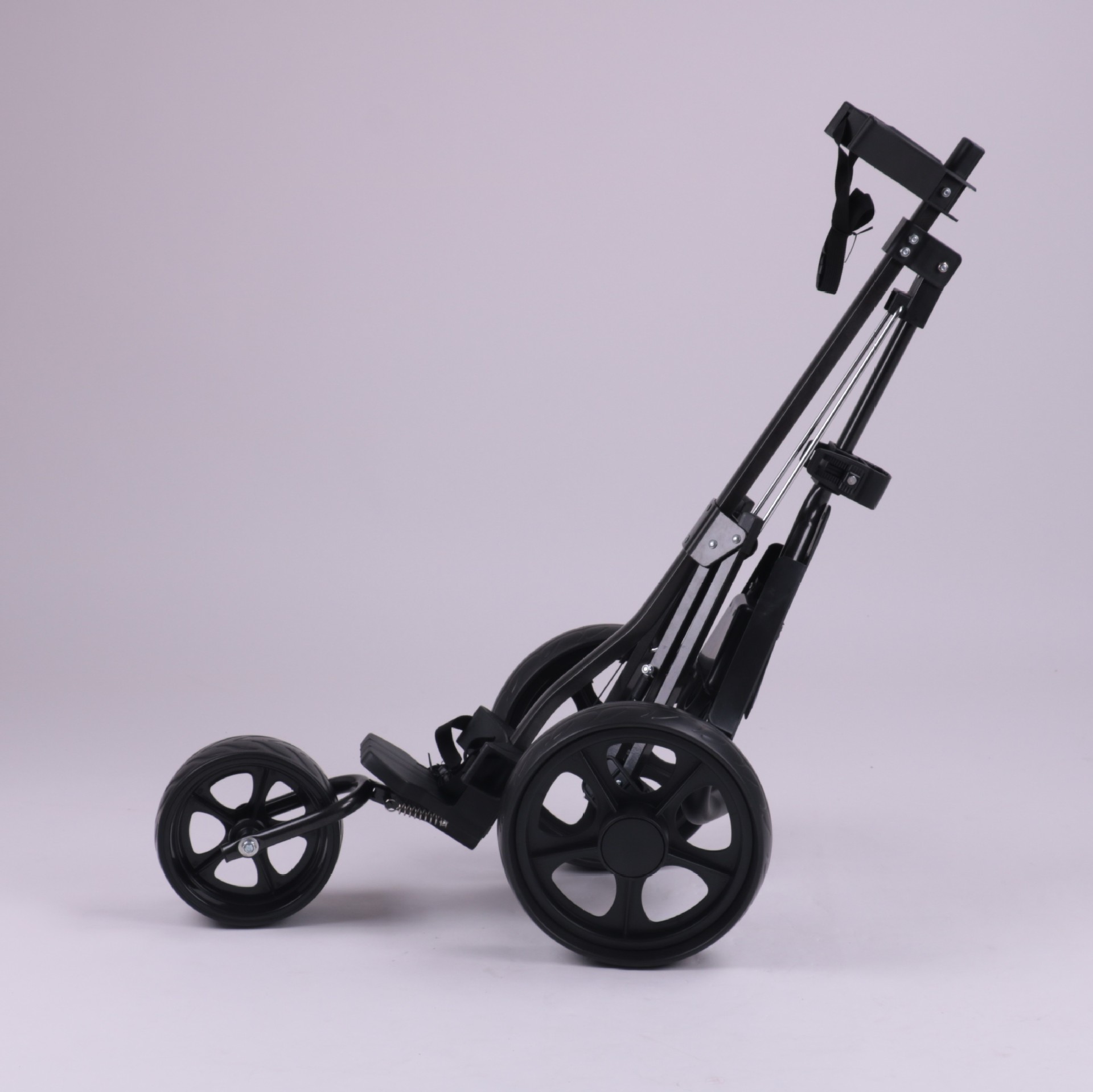 源头工厂高尔夫球车三轮 折叠铝合金手推球车 带刹车计分板手推车