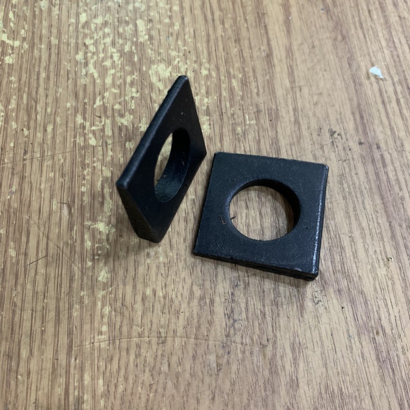 国标gb852工字钢用方斜垫片斜垫圈发黑方斜平垫m6-m30四方斜垫-阿里巴
