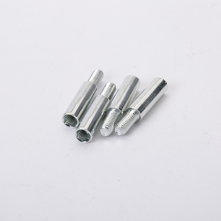 m6m8沉头内外牙有介直通连接件家具木工预埋连螺母螺帽螺丝内六角