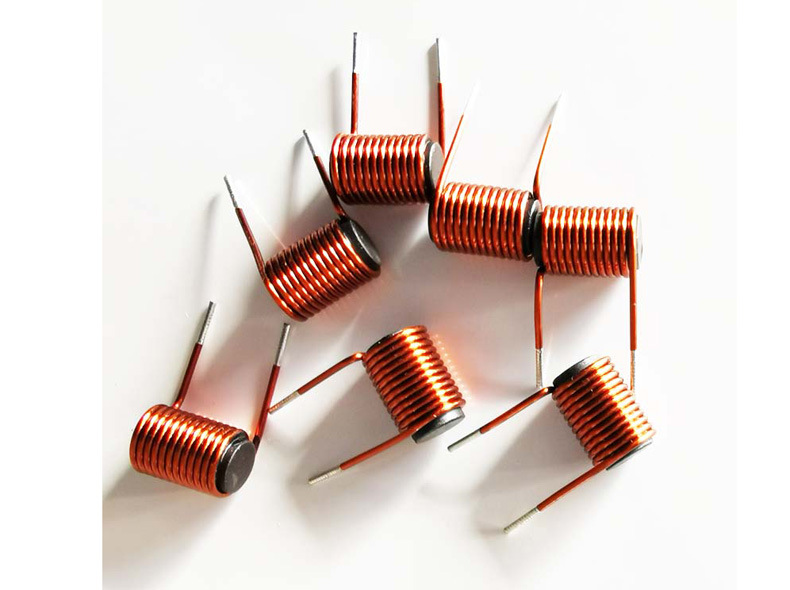 生产厂家支持定制磁棒电感4*10 r棒形线圈 卧式扼流线圈 9.5圈10a