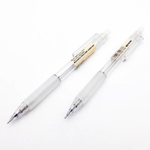 日本无印良品自动铅笔经典透明款文具绘图学生不断铅活动铅笔0.5