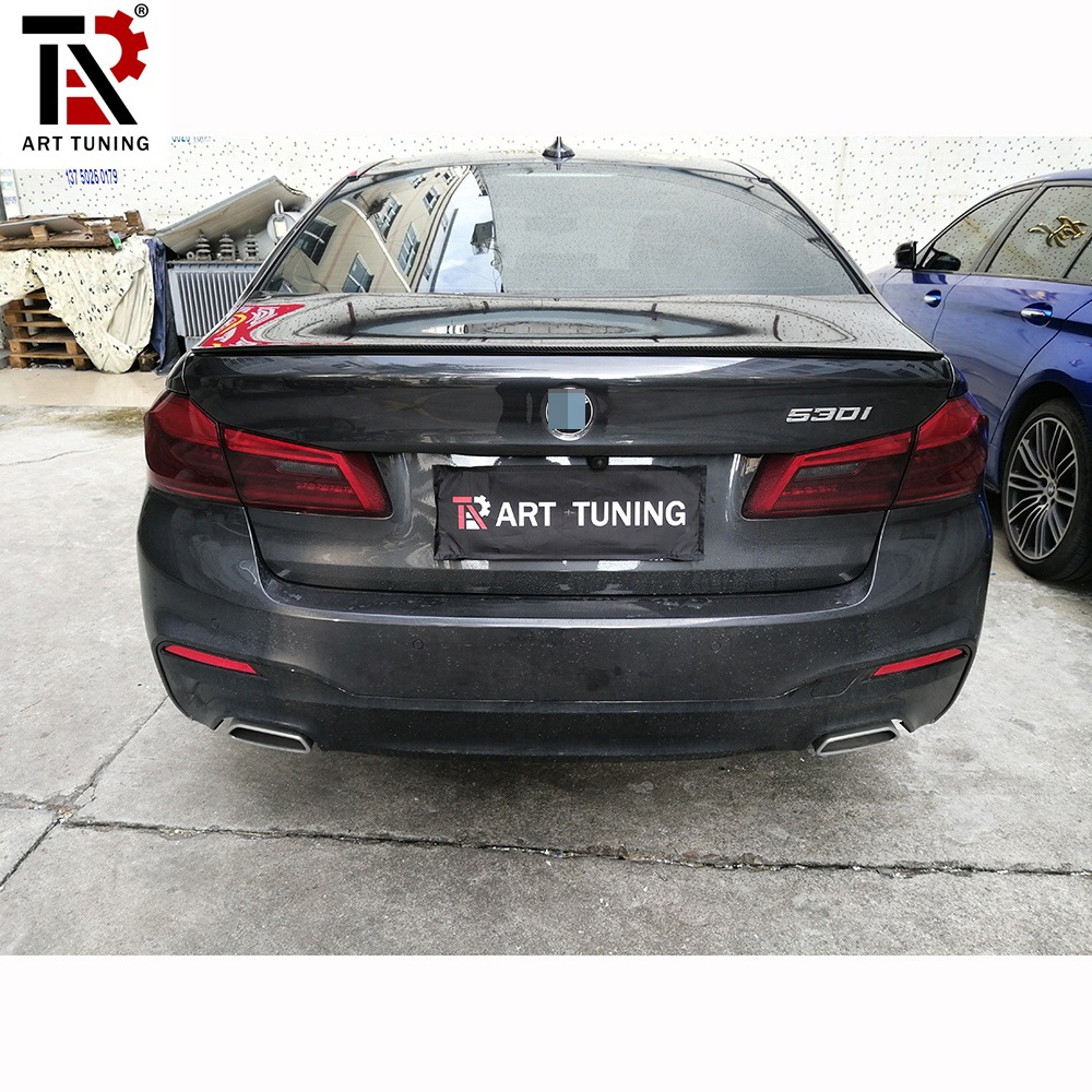 适用于宝马新5系g30g38改装mperformance款碳纤维尾翼压尾翼
