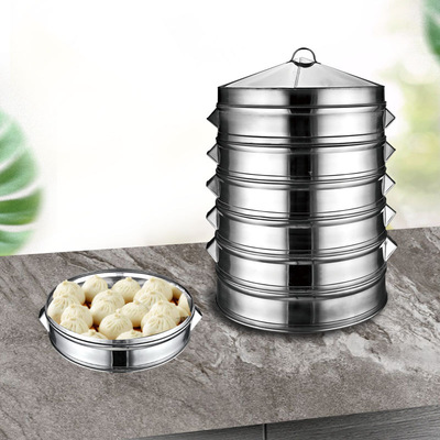 大蒸笼商用不锈钢蒸架格蒸屉蒸笼 蒸锅蒸格笼盘大号多功能