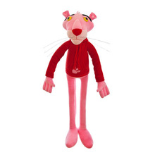 厂家爆款粉色豹公仔顽皮豹毛绒玩具可爱抱枕玩偶卫衣款