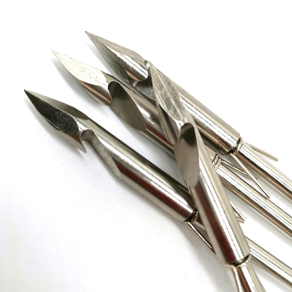 射鱼神器不锈钢四棱子弹头鱼镖弹弓射鱼器