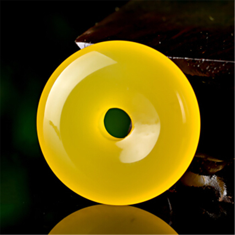 地摊玉货源批发巴西玉髓平安扣红玛瑙黄色白色平安扣玉吊坠大号