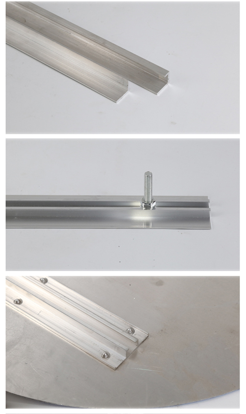 标牌铝槽交通安全标志牌专用铝滑槽抱箍路牌背槽滑道铝材标牌配件