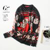 Chaopai Christmas rick Moti Lovers money sweater Men and women the same paragraph T-shirts Long sleeve Jacquard weave sweater Chaopai Christmas rick Moti Lovers money sweater Men and women the same paragraph T-shirts Long sleeve Jacquard weave sweater