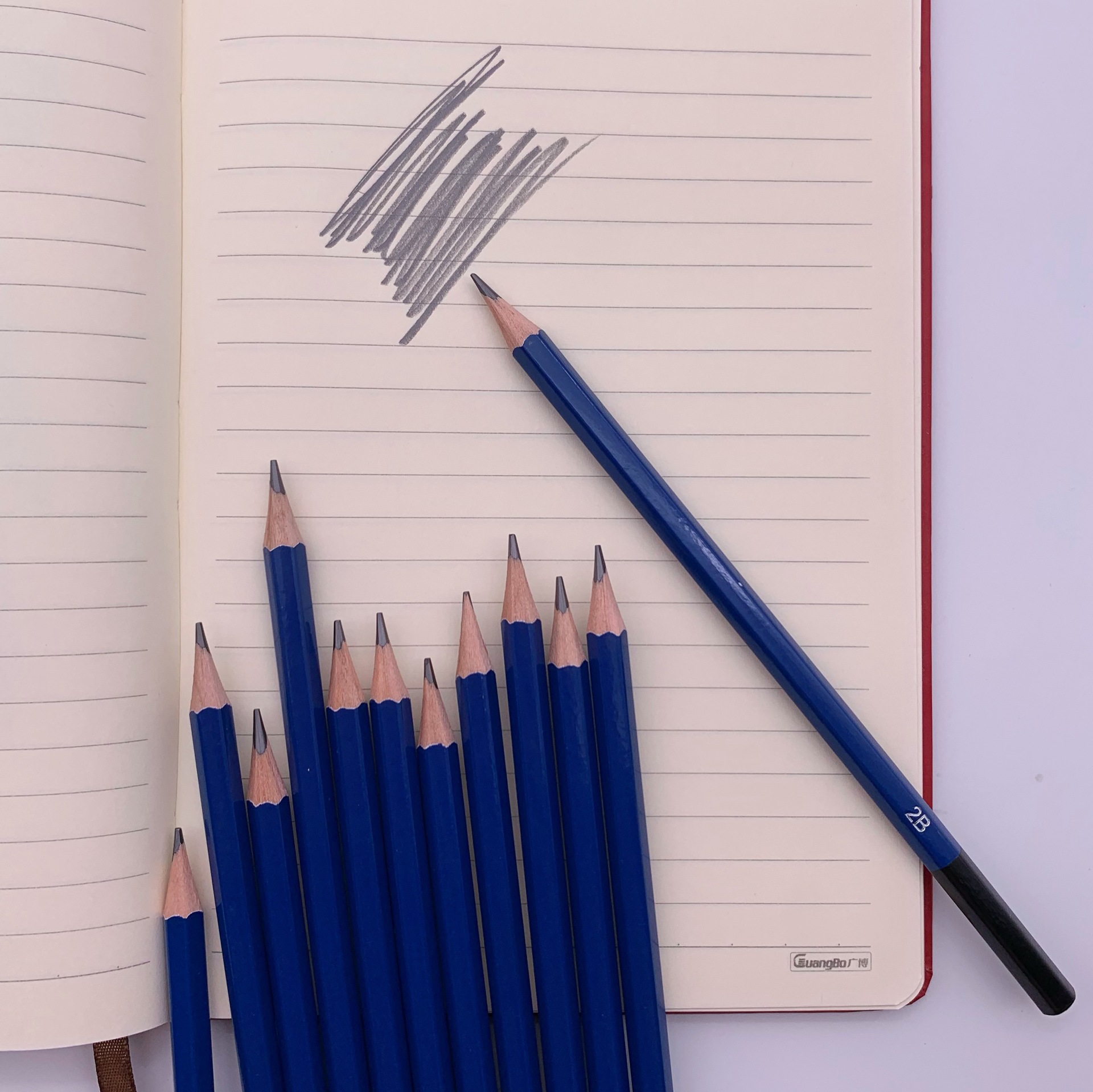 考试专用2b铅笔红木绘图速写素描铅笔单支2b4b现货