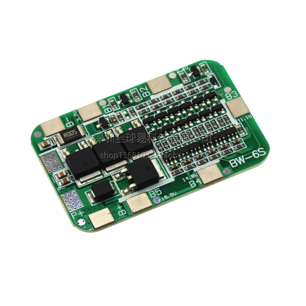 6串22v24v电动工具 太阳能 照明 18650专用 锂电池保护板 bms