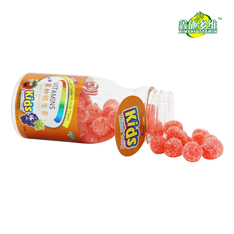维生素c果汁软糖水果味维c软糖橡皮糖蛋糕装饰糖儿童营养糖果100g