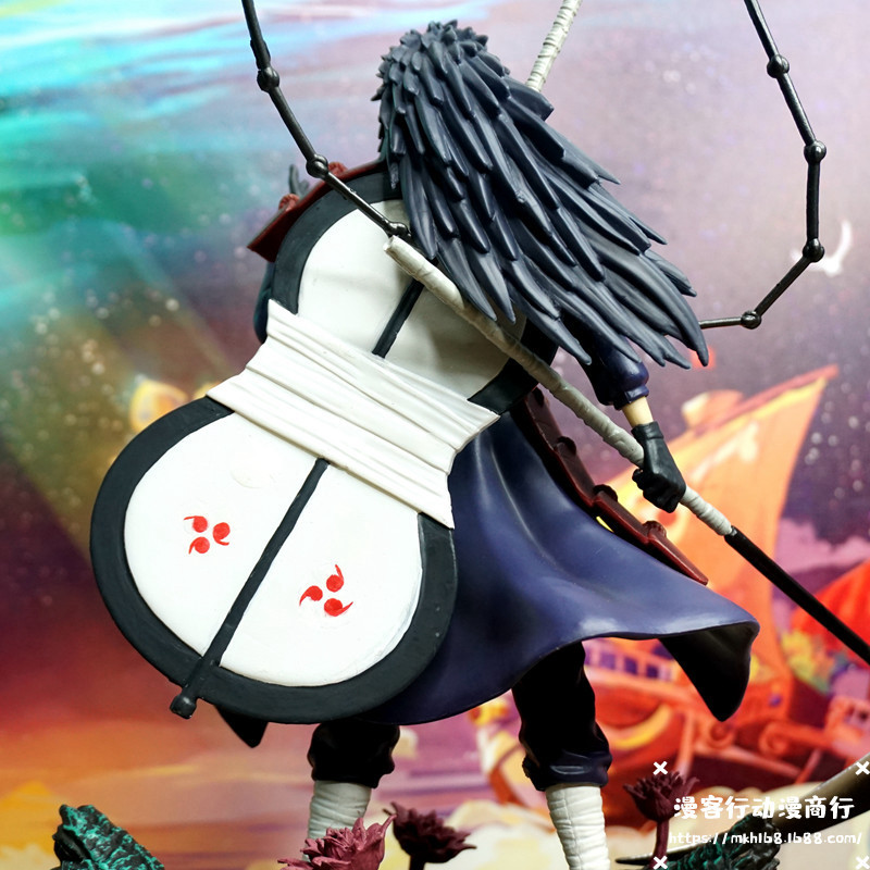 火影忍者 gk幕后mh 六道 优质版宇智波斑 秽土转生 团扇 手办摆件