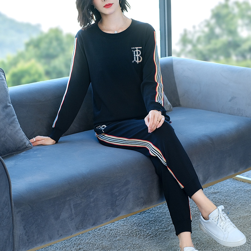 632-218休闲运动套装女2020秋季新款时尚两件套洋气名牌运动服