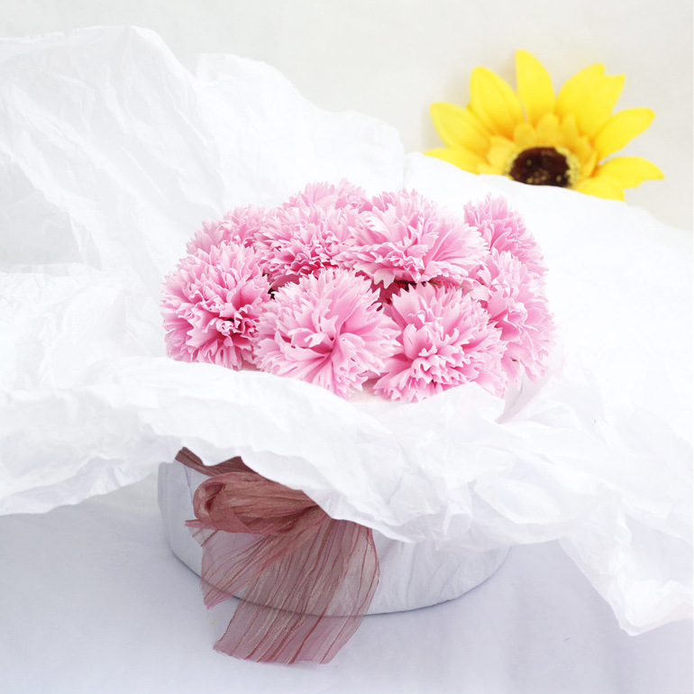 雪梨纸 一步成型立体玫瑰花外包 网红花束蛋糕一体 包装纸