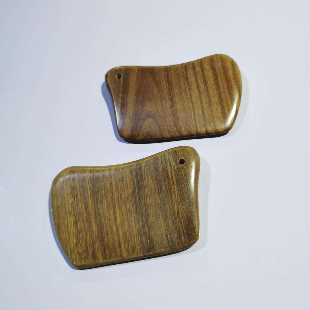 绿檀木刮痧板 眼部面部刮痧板 腿部手臂胳膊刮痧片绿檀刮痧片