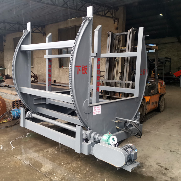 直销 自动整剁板材液压夹紧翻转机 自动升降台 360度旋转翻板机