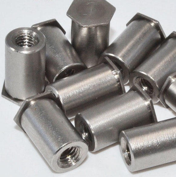 5 不绣钢304盲孔压铆螺柱 bsos压铆螺母柱 压铆件s