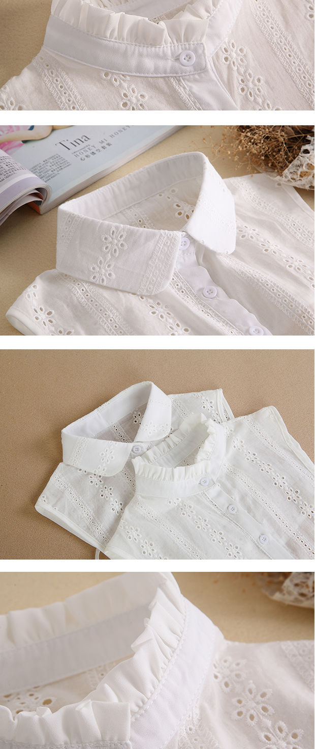 毛衣装饰假领子女特蕾娅公主领白色立领多功能女士衣领春秋冬百搭