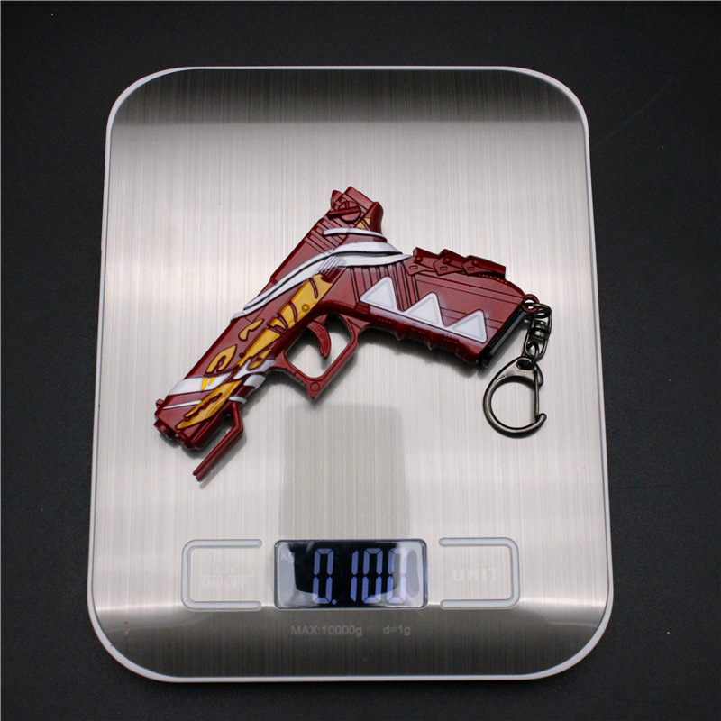 和平精英手办 龙虾霸霸p18c手枪合金模型玩具 带皮套11cm