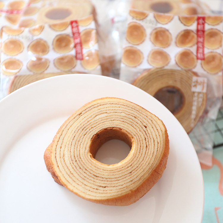 树皮蛋糕纯鸡蛋糕面包年轮蛋糕营养早餐点心面包网红零食品